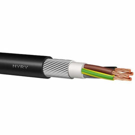 Bakır PVC Kontrol Kablosu Yuvarlak Bağlantılı Polietilen İnşaat İçin